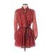 Karina Grimaldi Casual Dress: Red Dresses - Women's Size Medium