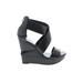 Diane von Furstenberg Wedges: Black Shoes - Women's Size 7