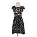 Yoana Baraschi Casual Dress: Black Jacquard Dresses - Women's Size 0 Petite