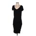 PrAna Casual Dress - Bodycon: Black Solid Dresses - Women's Size X-Small