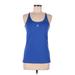 Adidas Active Tank Top: Blue Activewear - Women's Size Medium