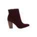 Carlos by Carlos Santana Ankle Boots: Burgundy Shoes - Women's Size 9 1/2