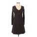 Athleta Casual Dress - Shift: Brown Solid Dresses - Women's Size Medium