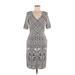 J. McLaughlin Casual Dress: Gray Dresses - Women's Size Medium