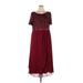 Ever-Pretty Cocktail Dress: Burgundy Dresses - Women's Size 5X