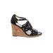 Tahari Wedges: Black Solid Shoes - Women's Size 9 - Open Toe