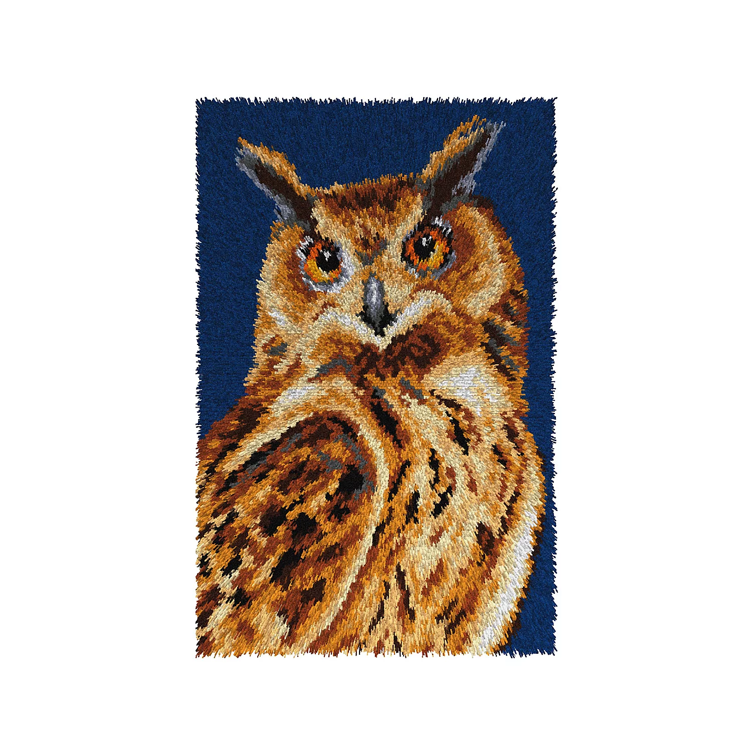 Knüpfteppich Eule, 50 x 74,5 cm Image