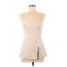 BCBGMAXAZRIA Sleeveless Blouse: Tan Tops - Women's Size 8