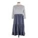 Reborn J Casual Dress - DropWaist: Blue Stripes Dresses - New - Women's Size Large