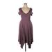 Torrid Casual Dress - High/Low: Purple Dresses - Women's Size 1X Plus