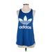 Adidas Active Tank Top: Blue Activewear - Women's Size Small