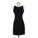 Victoria Ashley Casual Dress - Sheath: Black Solid Dresses - Women's Size 5