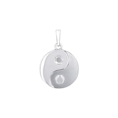 amor - Motivanhänger für Damen und Herren, Unisex, 925 Sterling Silber | Yin&Yang Charms & Kettenanhänger 1 ct