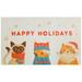 Holiday Cats Kitchen Rug by Mohawk Home in Multi (Size 24 X 40)