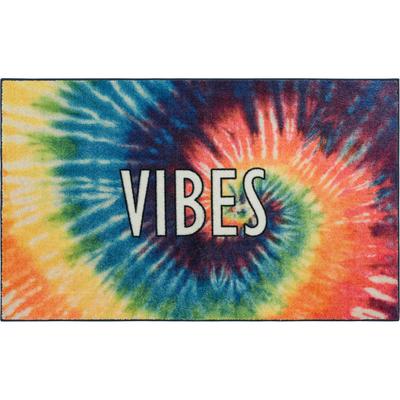 Tie Dye Vibes Multi Kitchen Rug by Mohawk Home in Multi (Size 24 X 40)