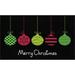 Merry Ornaments Red Kitchen Rug by Mohawk Home in Black (Size 30 X 50)