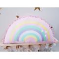 Rainbow Pillow, Nursery Decor Girl, Kids Room Baby Girl Decor, Cushions