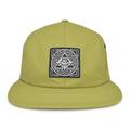 6 Panel Hats, Olive Green Black Nylon Geometric Stoner Festival Men's Boho Streetwear Skater Hat