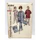 Vintage 1960's Simplicity 4184 Pajamas Housecoat & Case Pattern With Alphabet Transfer
