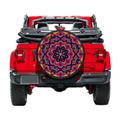 Spare Tire Cover With Mandala Design, Backup Camera Hole, Mandal Car Accessories For Women, Unique Tire Covers