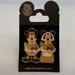 Disney Accents | Disney Parks Mickey And Minnie Mouse Thanksgiving Pilgrim Cornucopia Pin | Color: Tan/Yellow | Size: Os