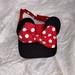 Disney Accessories | Disney Parks Minnie Mouse Visor W/ Red & White Polka Dot Bow And Black Ears | Color: Black/Red | Size: Os