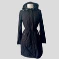 Michael Kors Jackets & Coats | Michael Kors Hooded Zip Snap Front Trenchcoat Size Xs | Color: Black | Size: Xs