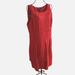 Ralph Lauren Dresses | Lauren Ralph Lauren 100% Linen Sleeveless Red Dress Lining Side Zipper Size 10 | Color: Red | Size: 10