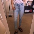 American Eagle Outfitters Jeans | American Eagle Ae Mom Jeans Light Vintage Wash 00s | Color: Blue | Size: 00p