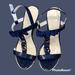 Kate Spade Shoes | Katespade “Brook” Espadrille Platform Wedge | Color: Blue/Tan | Size: 6.5