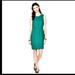 J. Crew Dresses | J. Crew Half Placket Office Career Sleeveless Dress Sz M Green | Color: Green | Size: 8