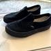 Vans Shoes | Kids Black Vans Slip On Sneakers Shoes Size 2.5 | Color: Black | Size: 2.5b