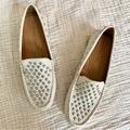 Coach Shoes | Coach | Nwot White Arlene Studded Pebble Leather Loafers Driving Moccasin Flats | Color: Silver/White | Size: 5.5