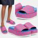 Gucci Shoes | Gucci Shoes Gg Supreme Canvas Joy Fuchsia Platform Slide | Color: Pink | Size: 8.5