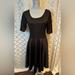 Lularoe Dresses | Lularoe Nicole Noir Black Collection A Line Flare Dress Size Large | Color: Black | Size: L