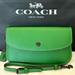 Coach Bags | Coach 1941 Glovetanned Leather Crossbody/Wristlet/Clutch In Kelly Green | Color: Black/Green | Size: 7x4 Approximate