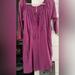 Free People Dresses | Free People “Folk Town” Mini Dress. Pink & Fuchsia Striped Nwt | Color: Pink/Purple | Size: Xs