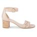 Kate Spade Shoes | Kate Spade New York Wednesday Leather Heel Sandal - Women’s Size 7.5 - New | Color: Cream/Tan | Size: 7.5