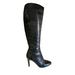 Burberry Shoes | Burberry Riding Muncy 85 High Heel Black Leather Boots | Color: Black | Size: 6.5