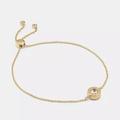 Coach Jewelry | Coach Open Circle Slider Bracelet, Gold Plated Size Small/ Medium | Color: Gold | Size: Small/Medium