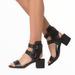 Free People Shoes | Free People Women's Happiness Block Heel Sandals Black Size 39.5, 8.5 - 9 New | Color: Black | Size: 9