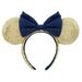 Disney Accessories | Disney Parks 50th Anniversary Gold & Blue Sequins Ears Headband | Color: Blue/Gold | Size: Os