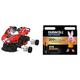 Mondo 63691 RC Kit Ferrari FXXK Evo, Geschwindigkeit 8 km/h, Maßstab 1:18, rot + Duracell Optimum Batterien AA, 8 Stück, bis zu 200% zusätzliche Lebensdauer oder extra Power
