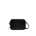 Stina Mini Croc Camera Bag Black