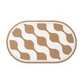 ZYDPPMOZ Bath Mat Oval Shape Bath Mat Diatom Mud Absorbent Mat Bathroom Non-Slip Mat Foot Mat Door Mat Bath Mats for Tub Kitchen Toilet Door (Color : B, Taille unique : 40x60cm)