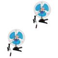 jojofuny 2pcs 8 Car Cooling Fan Car Window Fan 12v Fan Car Oscillating Fan 12 Volt Fan Fans for Car Cold Fan Car Fan Auto Fan Car Electric Fan Portable Fan Cars Car Clip-on Fan Automatic