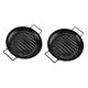 POPETPOP 2 Pcs Outdoor Barbecue Plate Indoor Griddle Korean Barbecue Grill Barbecue Hot Plate Barbecue Grilling Tray Grill Grill Barbecue Tool Household Carbon Steel