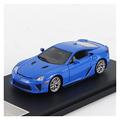 EMRGAZQD Scale Finished Model Car 1:64 Diecast Vehicle For Lexus LFA Simulation Resin Sports Car Model Collectible Ornaments Miniature Replica Car (Color : Blue)