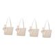 WOFASHPURET 4pcs Woven Bag Wallet Ladies Hand Bags Single-shoulder Tote Crossbody Purses Book Tote Bag for Women Tote Bag Bucket Bag Purses Woven Tote Straw Storage Bags Miss