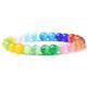 Natural Elastic Bracelets Men 8 mm Colorful Cat Eye Stone Beads Bangle Women Black Rope Adjustable Couple Jewel Beads Bracelet (Length : 19cm, Metal Color : 5) (7 19cm)